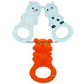 Adorável animal Shape Segurança Baby Teether Toy